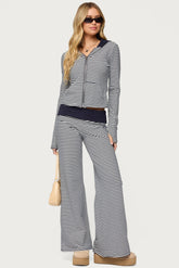 Meggy Striped Fold Over Pants