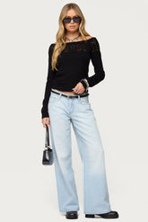 Magda Low Rise Acid Wash Jeans