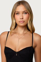 Stone Layered Cascading Necklace