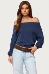 Nannie Off Shoulder Oversized Top