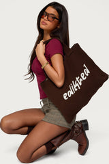 Edikted Knit Tote Bag