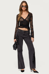 Rossa Beaded Low Rise Jeans