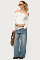 Lauren Knit Fold Over Top