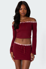 Seline Ribbon Trim Top