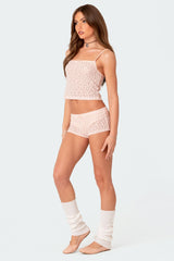 Starstruck Sheer Low Rise Micro Shorts