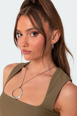 Lasso Pendant Cord Necklace