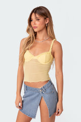 Mercy Sheer Mesh Bra Top