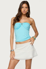 Seaborn Strapless Twist Front Top