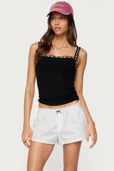 Leilani Ribbon Lacey Tank Top
