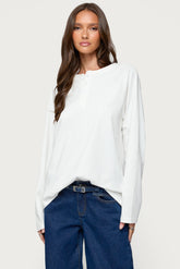 Cyrus Henley Oversized Top