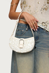 Sequin & Faux Leather Bag