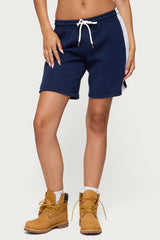 Contrast Nylon Bermuda Shorts
