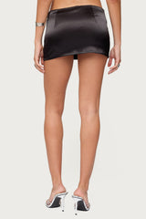 Marinda Satin Effect Mini Skort