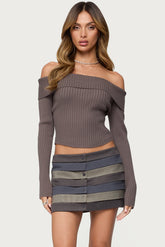 Lauren Knit Fold Over Top