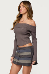 Lauren Knit Fold Over Top