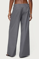 Willard Baggy Lace Up Belt Pants