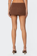 Jennifer Pinstripe Mini Skort