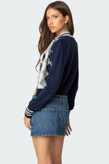 Madisen Argyle Knit Cardigan