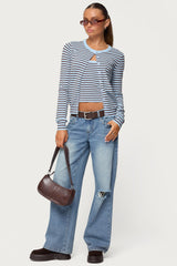 Dutton Distressed Low Rise Jeans