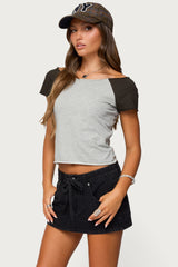 Liva Contrast Raglan T Shirt