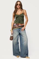 Tamar Satin Effect Tank Top