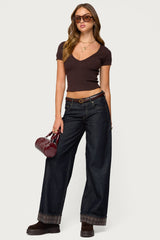 Theresa V Neck Knit Top