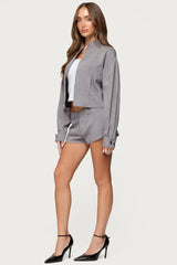 Roshelle High Neck Jacket