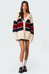Tinsley Oversized Cable Knit Cardigan
