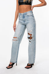 Wide Or Die Ripped Jeans