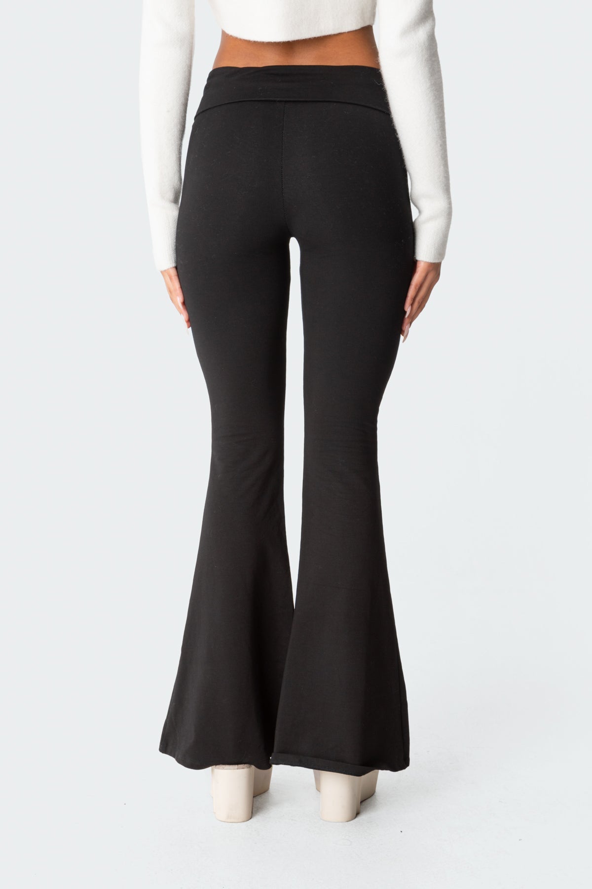 Naomi Fold Over Flared Leggings