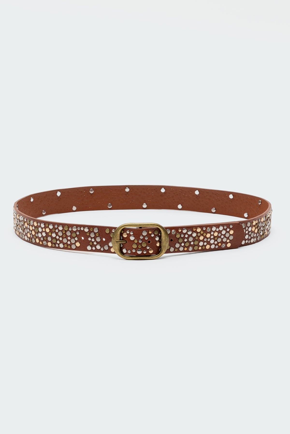 Zinia Studded Faux Leather Belt