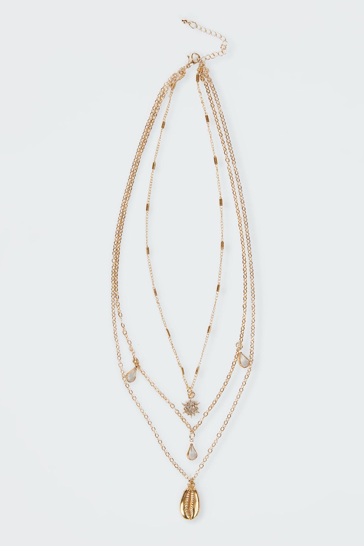 Droplet Layered Necklace