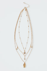 Droplet Layered Necklace