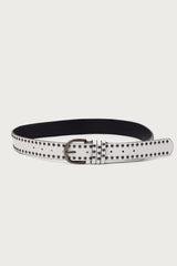 Studded Faux Leather Belt