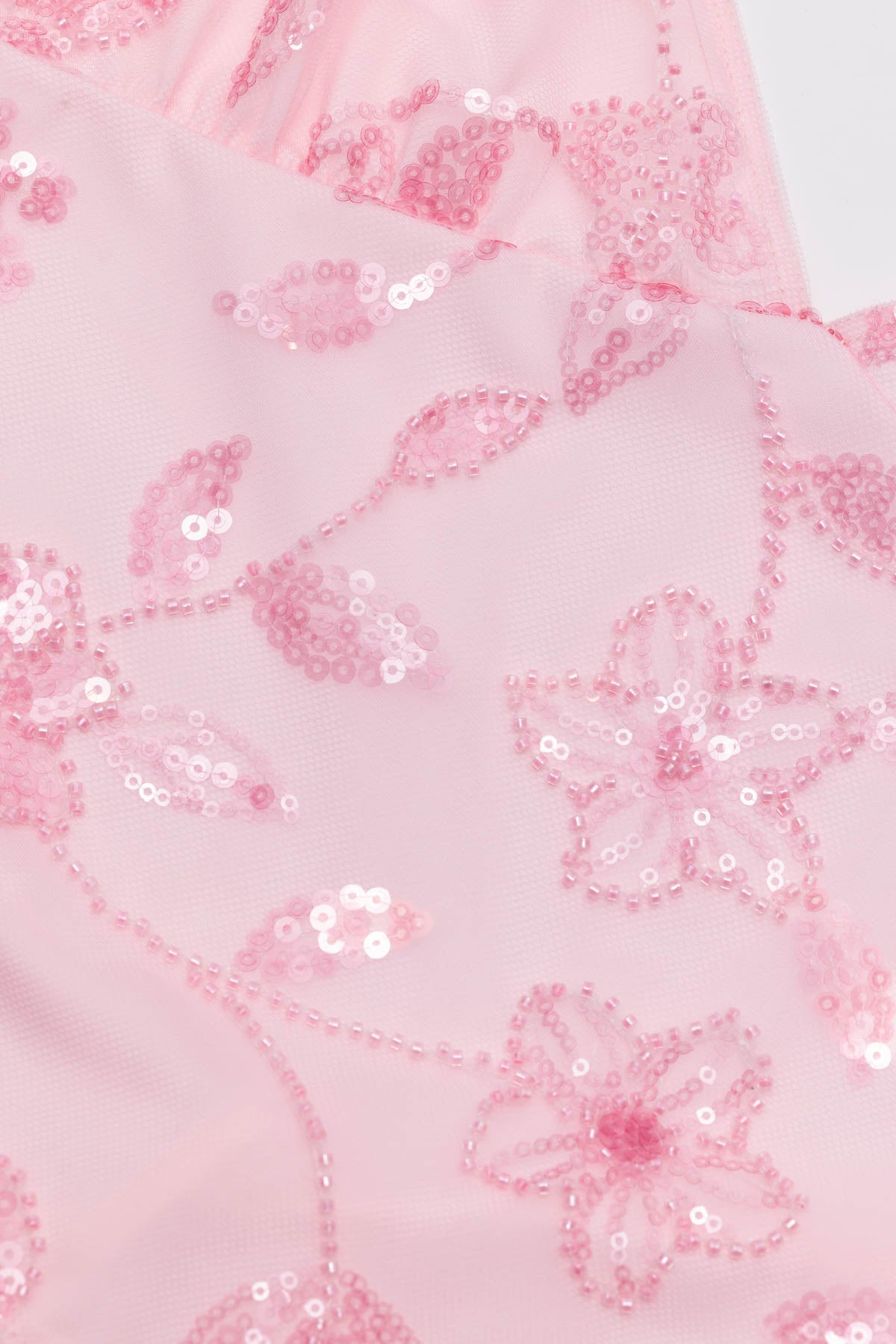 Pia Sequin Floral Backless Top