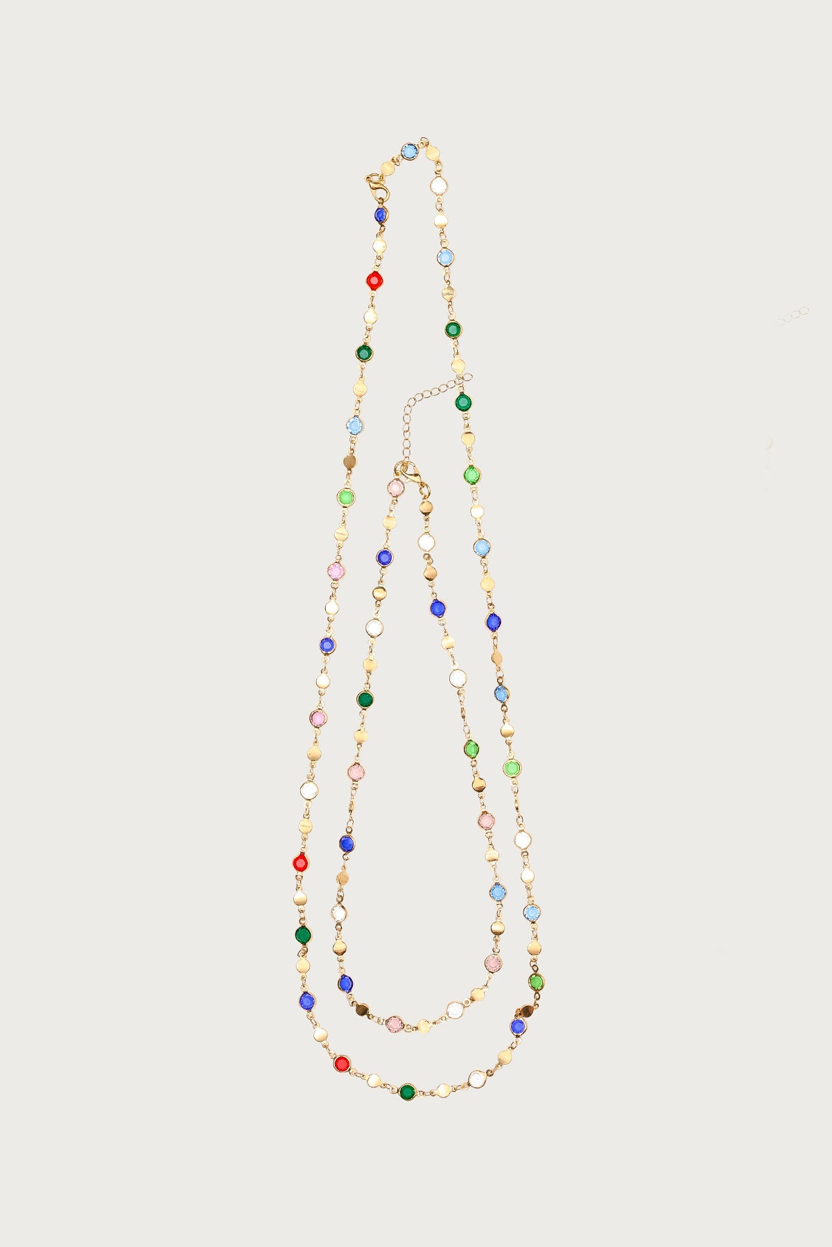 Cascading Gemstone Necklace Set