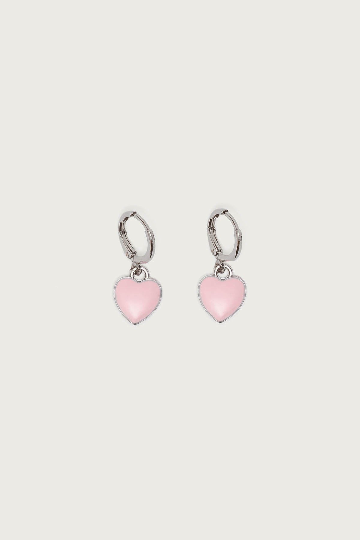 Pinky Heart Earrings