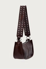 Studded Strap Faux Leather Bag