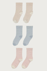 Pack Of 3 Striped Socks