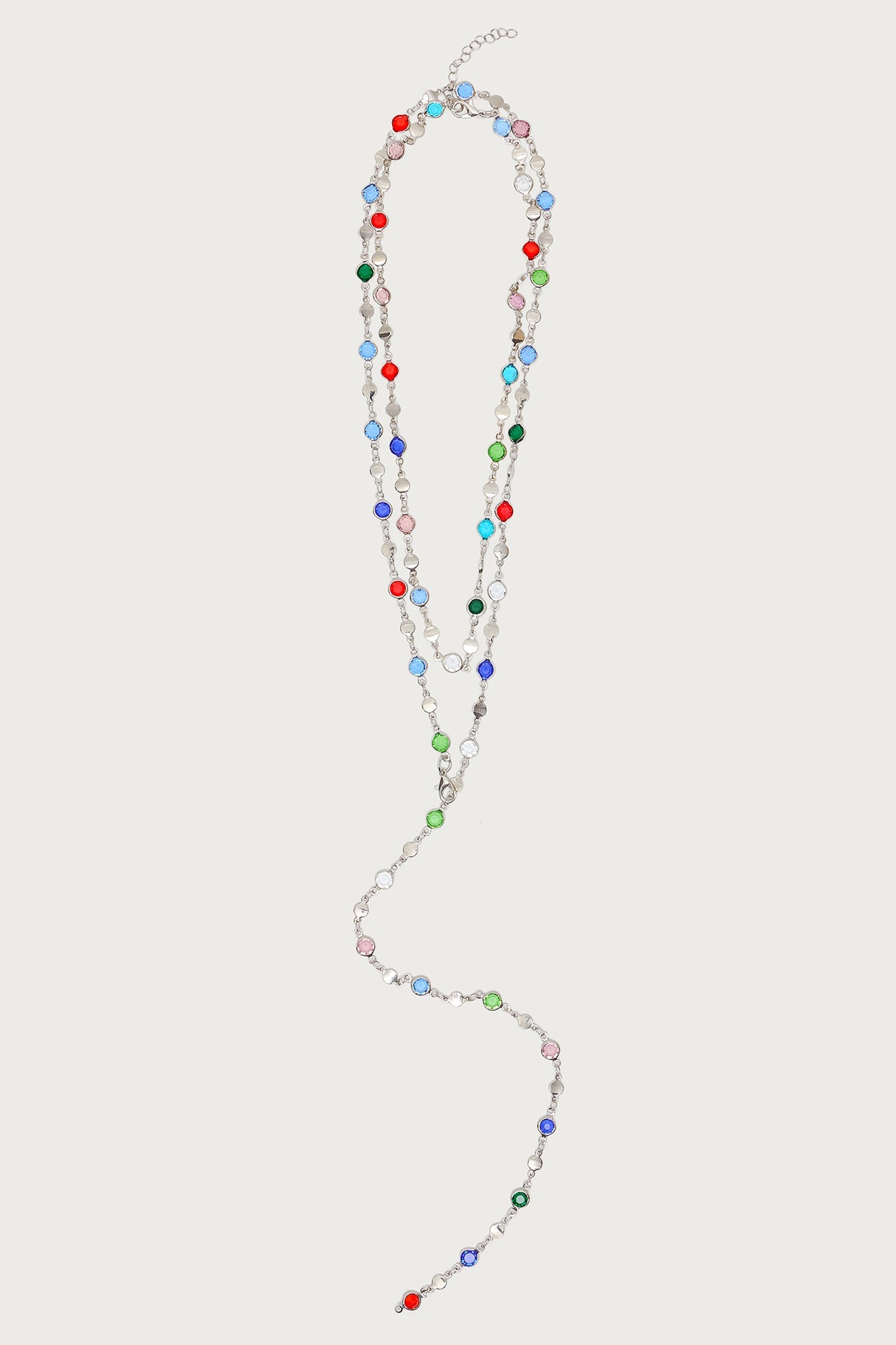 Cascading Gemstone Necklace Set