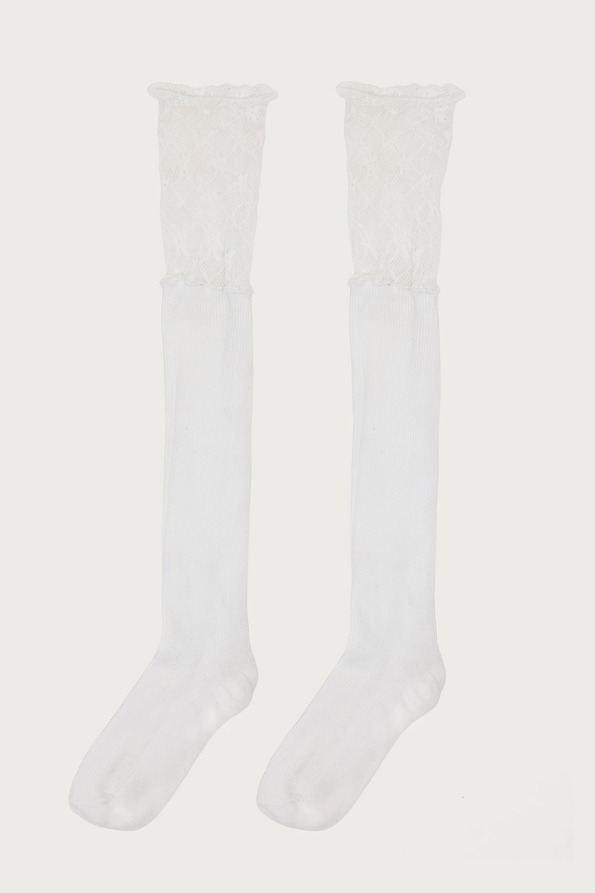 Lacey Layered Knee High Socks