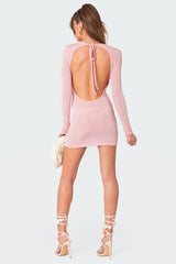 Alaric Open Back Mini Dress