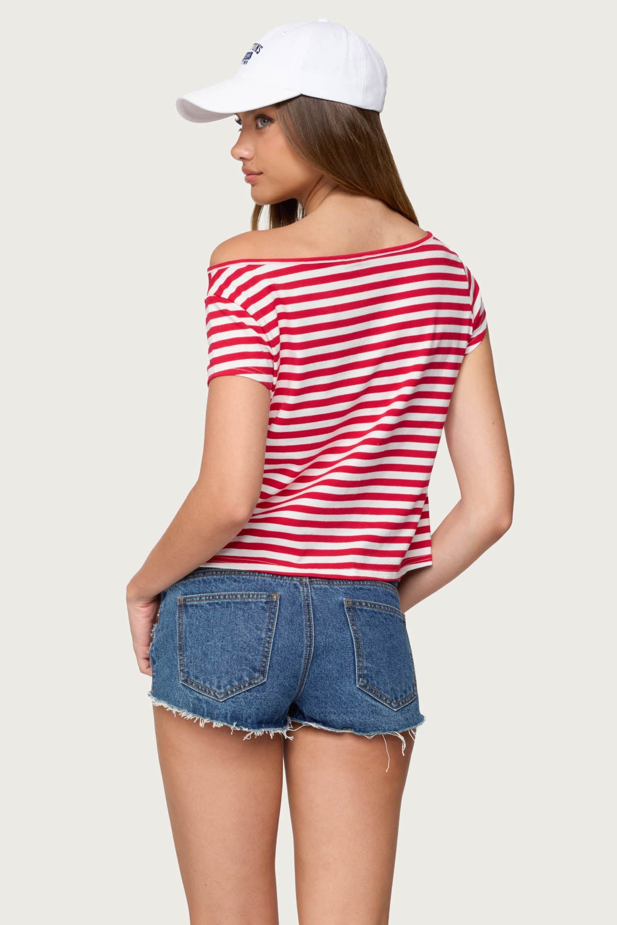 Aretha Striped Off Shoulder Top