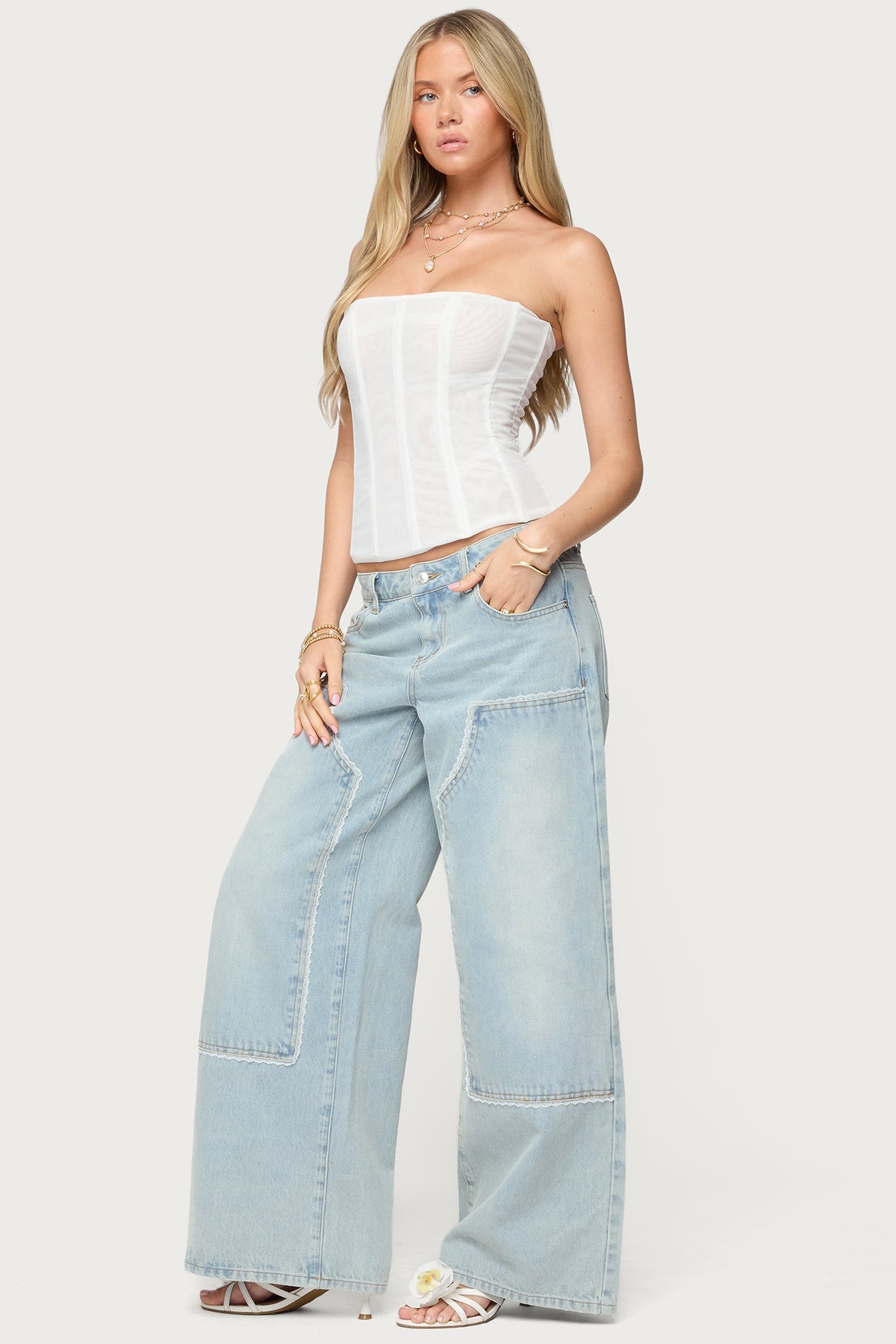 Reed Sheer Mesh Corset