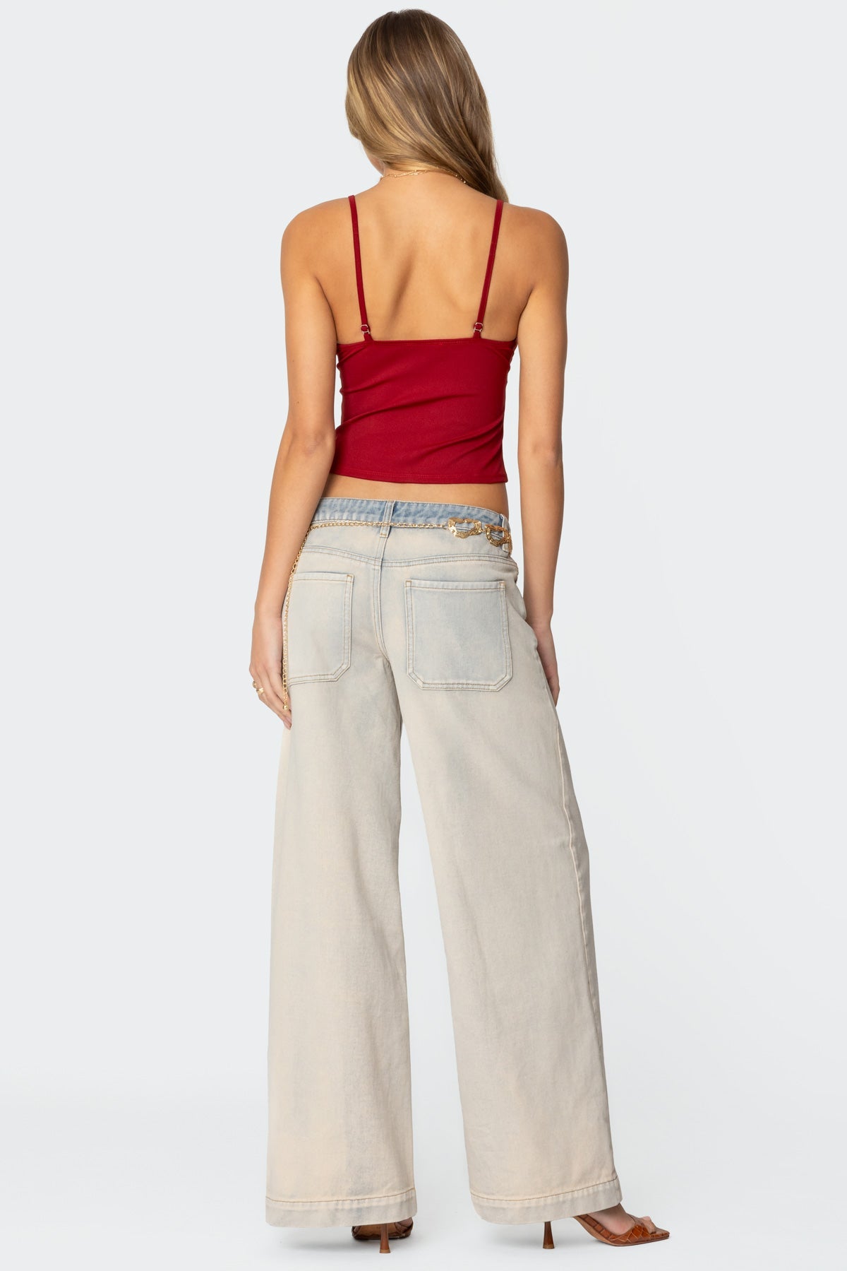 Rhiannon Washed Wide Leg Jeans