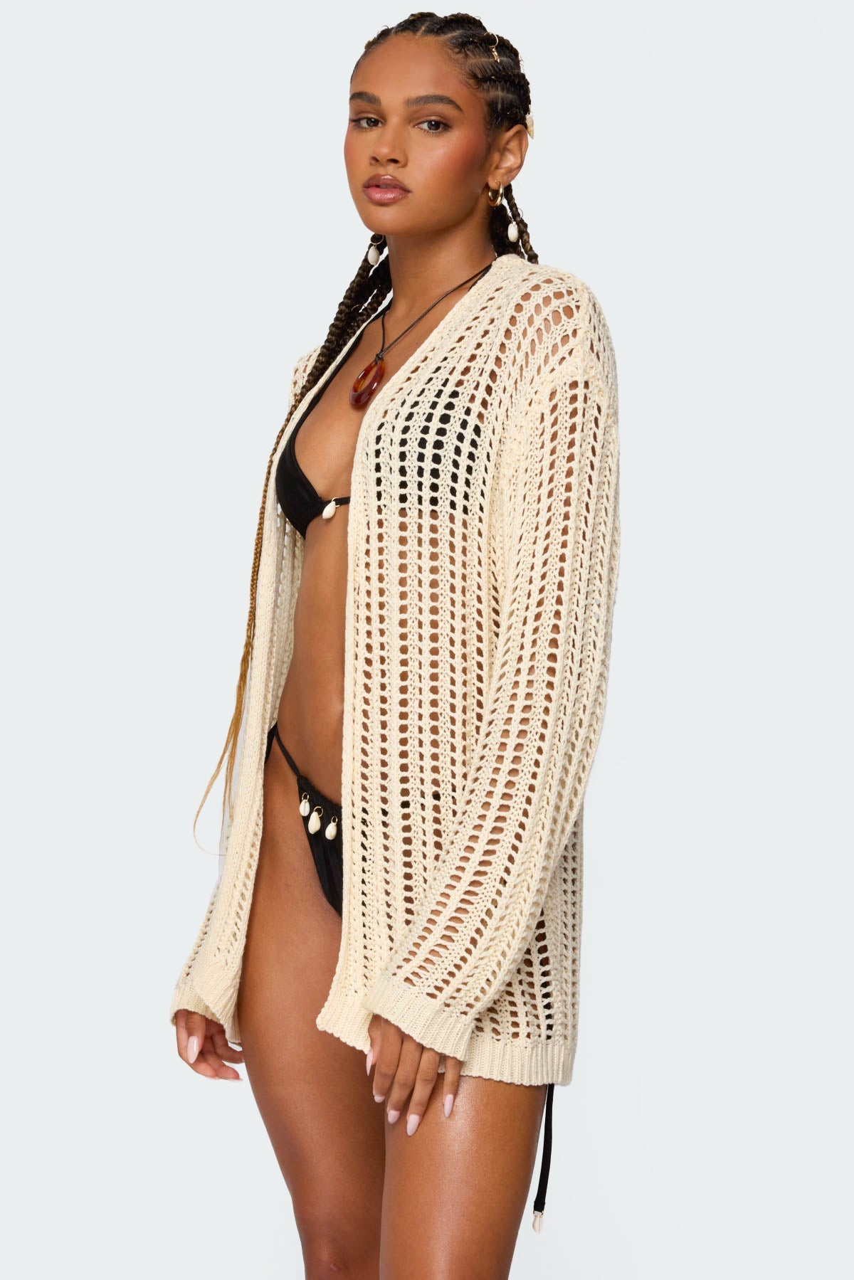 Darcee Oversized Crochet Cardigan