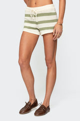 Amaris Striped Knit Shorts
