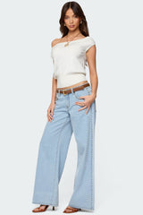 Stassie Studded Low Rise Jeans