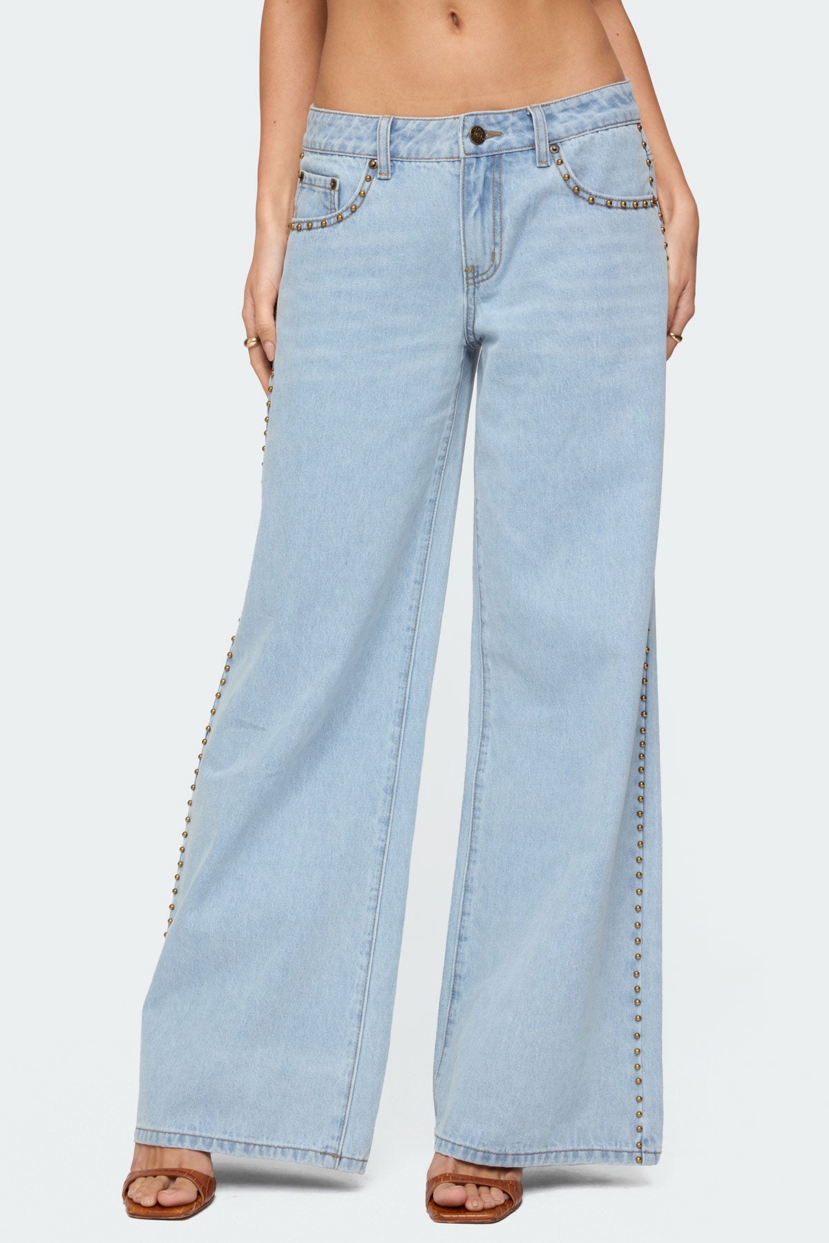 Stassie Studded Low Rise Jeans