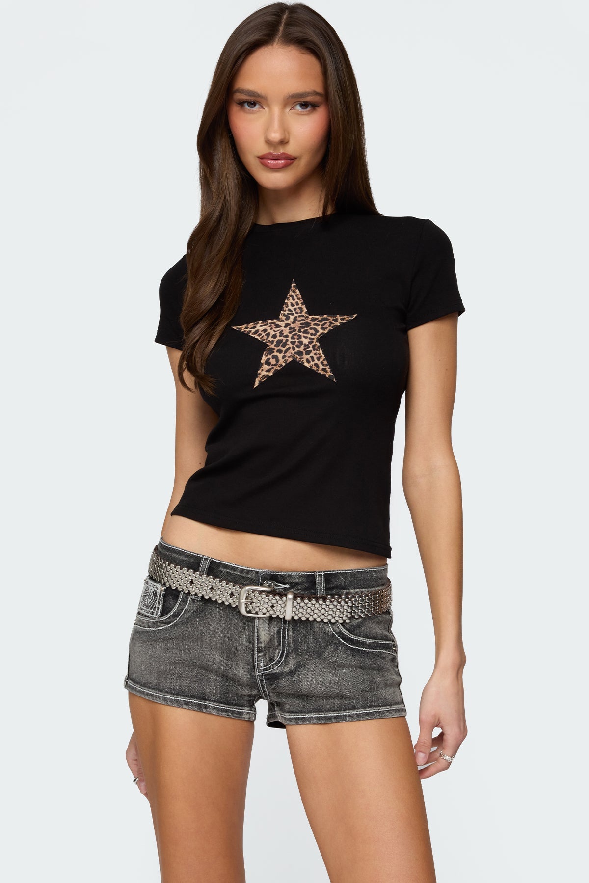 Narla Leopard Star T Shirt